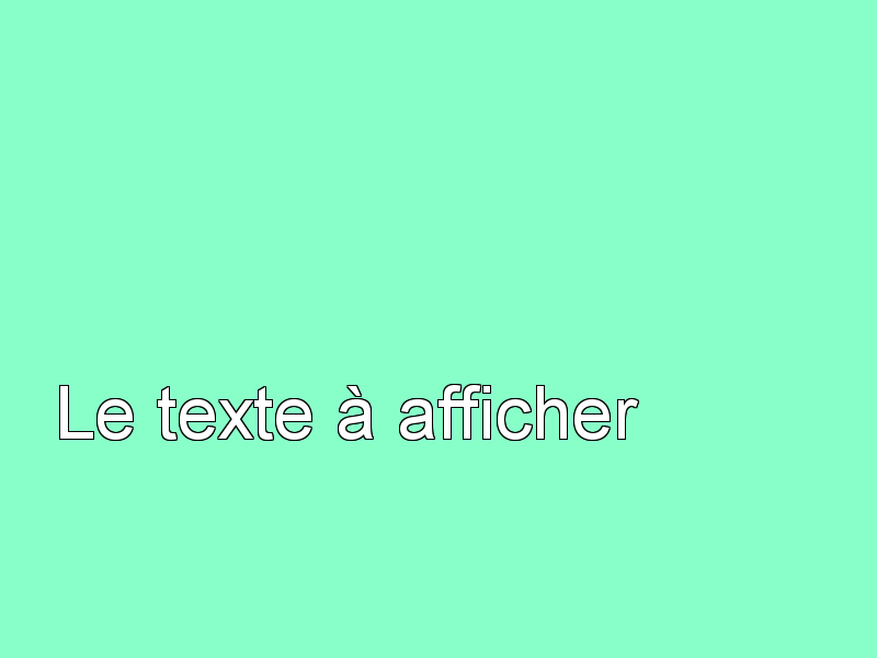 PHP: ajouter une bordure à du texte avec LibGD