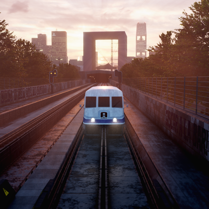 Aérotrain S44 Cergy - La Défense en 10 min