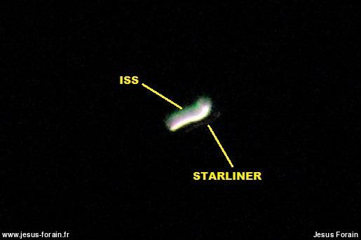 Amarrage réussi du Starliner à l'ISS et j'ai pris des photos (floues)!